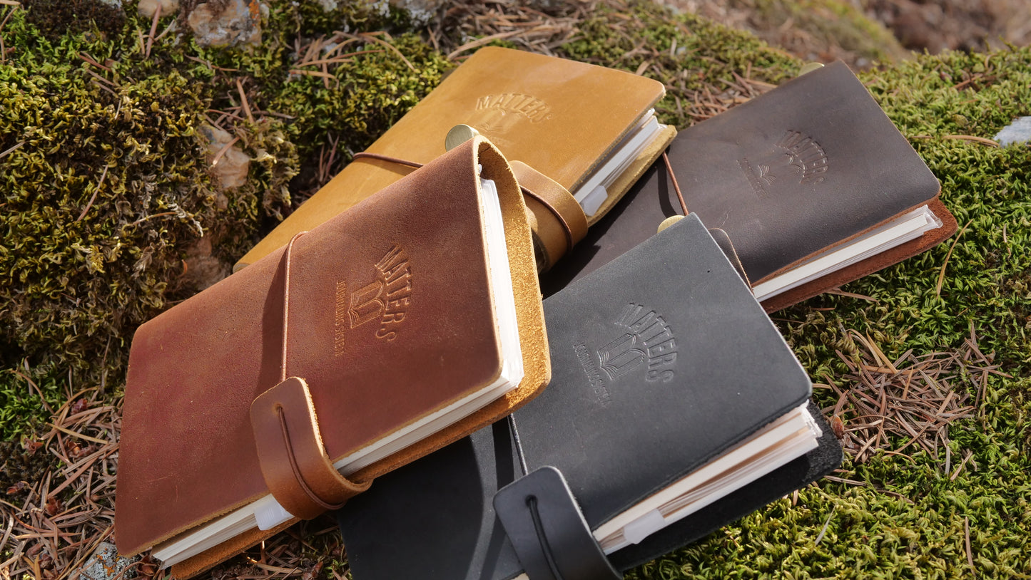 Matters System Leather Pocket Journal