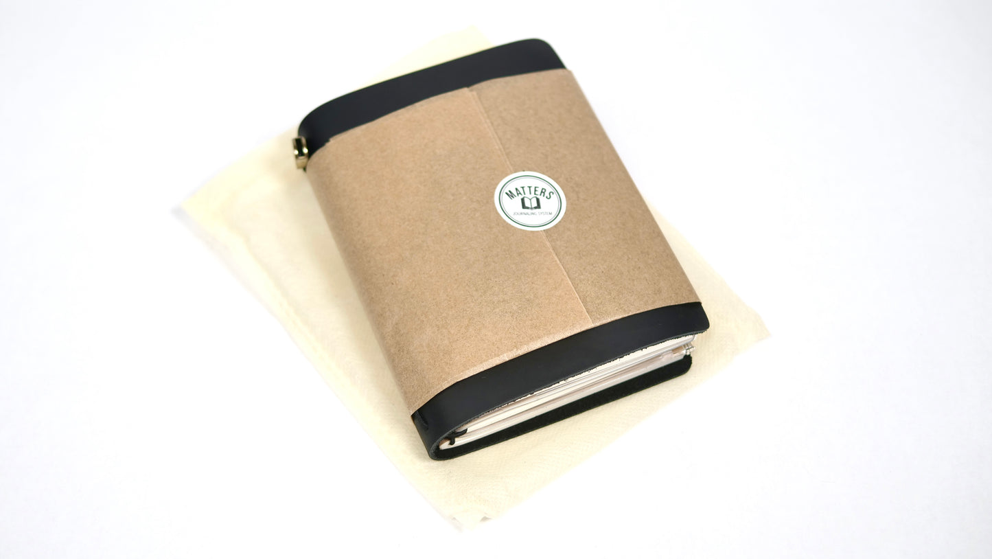 Matters System Leather Pocket Journal