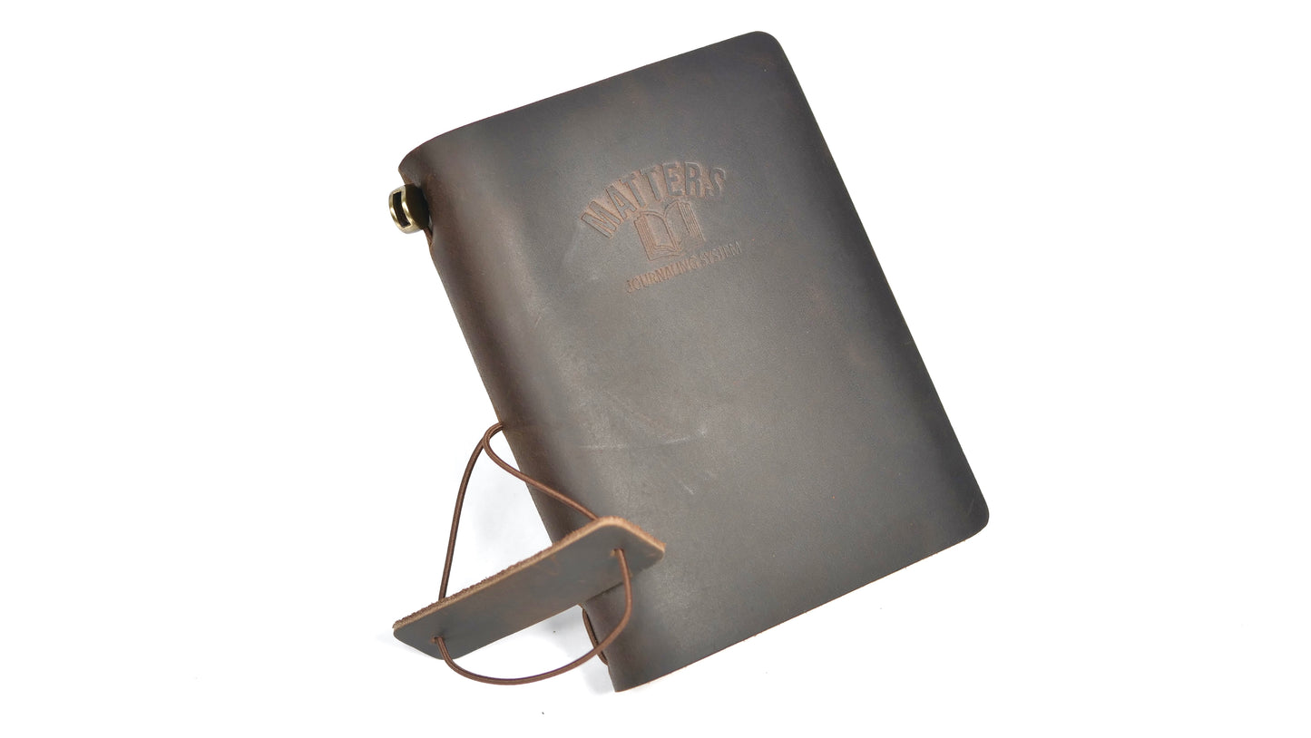 Matters System Leather Pocket Journal