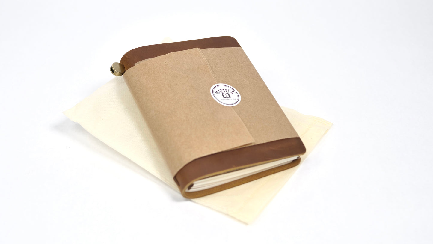 Matters System Leather Pocket Journal